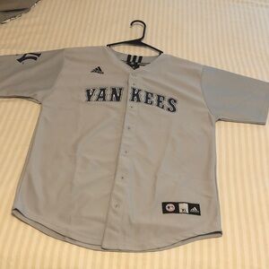 Adidas Gray Yankees Baseball Jersey